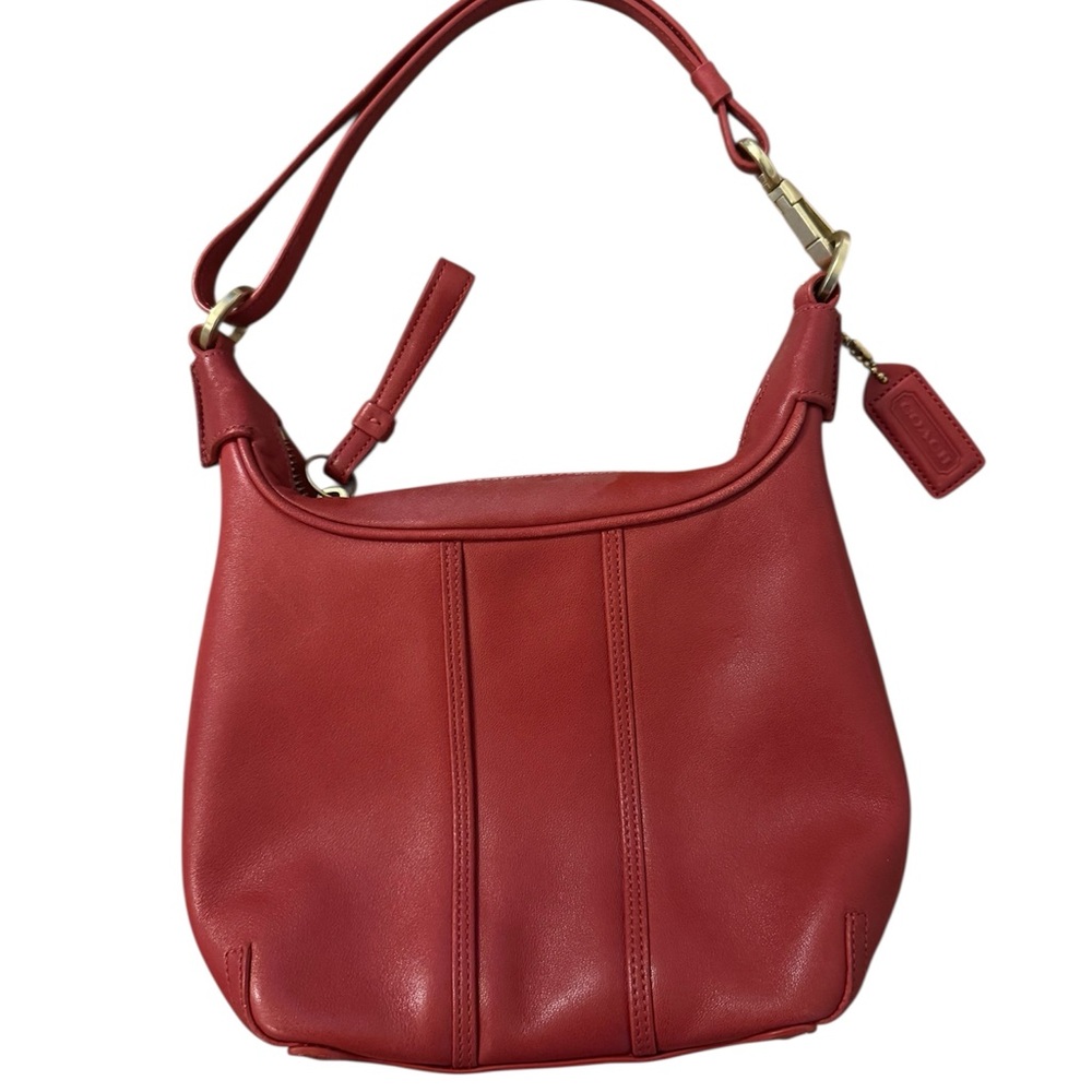 VTG Rare Coach Mini Red Amanda #6953 Leather Shoulder Bag | Y2K | Mid 90’s